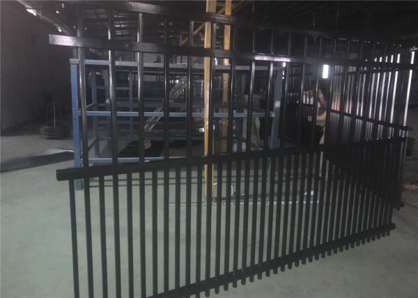 1800mm x 2400mm Garrison Fencing 2100mmx2400mm Panels Stain Black Interpon