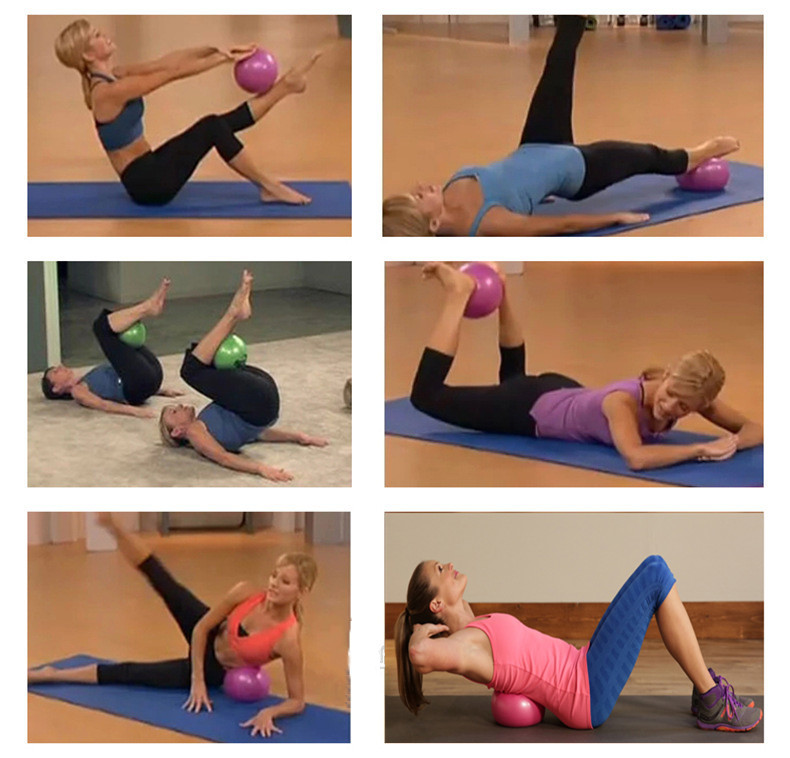 Customized Anti Burst Yoga Stability Ball , 25cm Gym Ball Mini Size For Gym