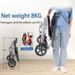 Aircraft Model Foldable Lightweight Manual Wheelchair Aluminum Steel Wheelchair