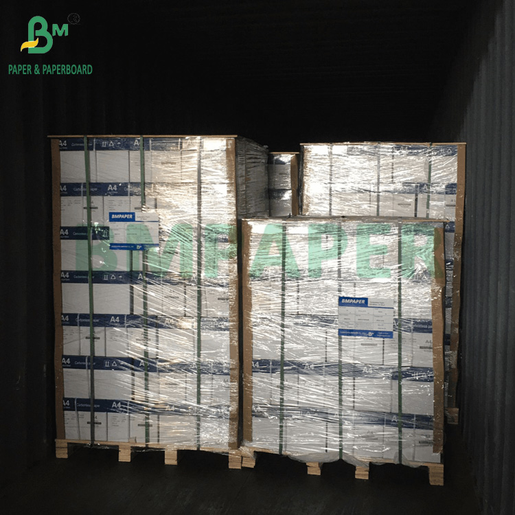  75gsm White Pink Carbonless NCR Paper For Waybill 8.5'' x 14'' Black Image
