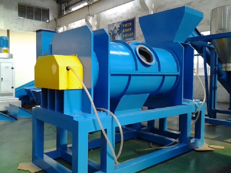 PET bottle crushing washing drying recycling line