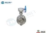 Stainless Triple Eccentric Butterfly Valve , Flanged End Metal Seated Butterfly
