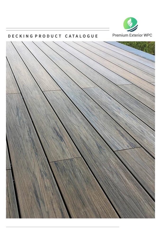 Embossed WPC Composite Decking Board Panel Anti Slip Low Maintenance