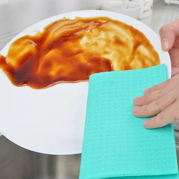 High Durability Cellulose Cotton Swedish Dishcloths 19.5*17.5cm