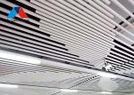 Station 1mm Aluminium Baffle Ceiling With Curved Keel Powder Coating