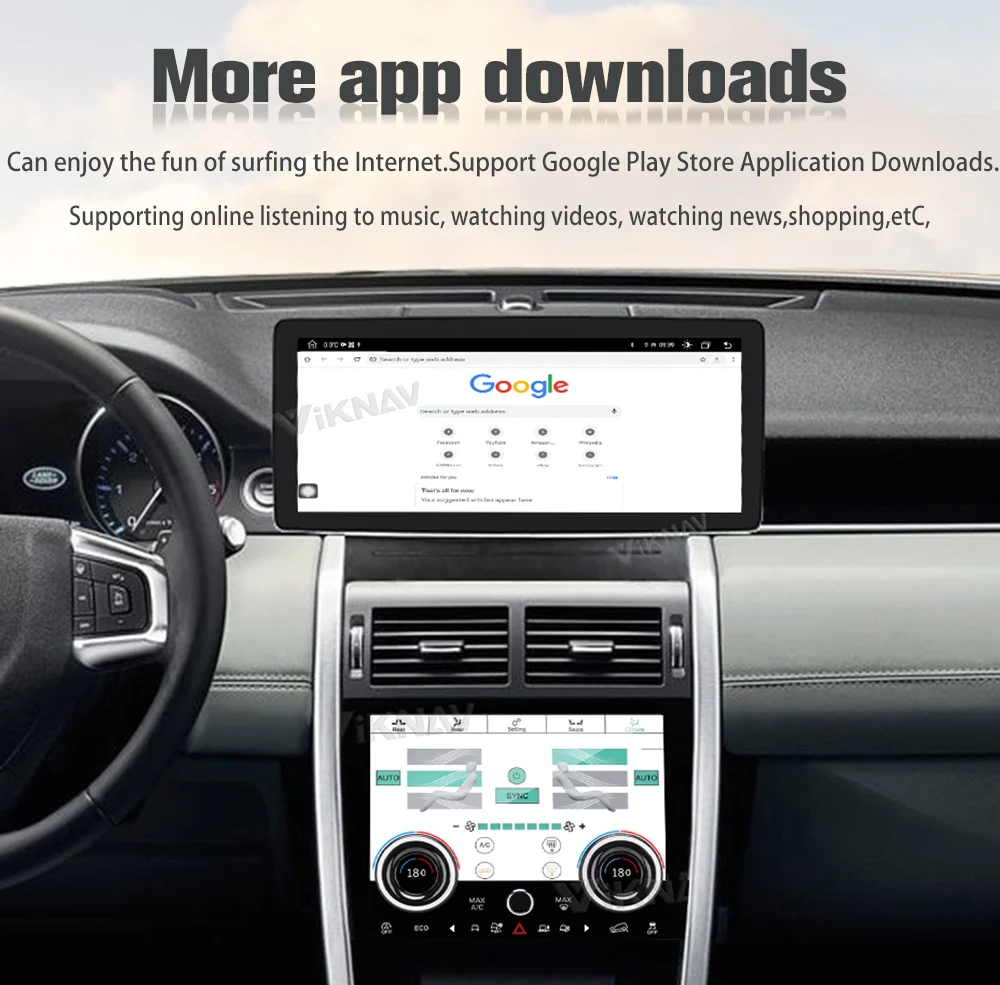 Android Head Unit Car Radio For Land Rover Discovery Sport L550 2015-2019 GPS Navigation New Upgrade Wireless Carplay