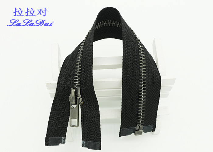 Y Type Teeth High - End Metal Jacket Zippers 32 Inch Open Ended Zips 8 # Customized