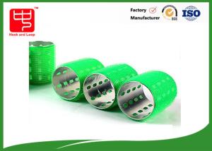 China Self grip Green hair curlers cylinder Shape Nylon wholesale