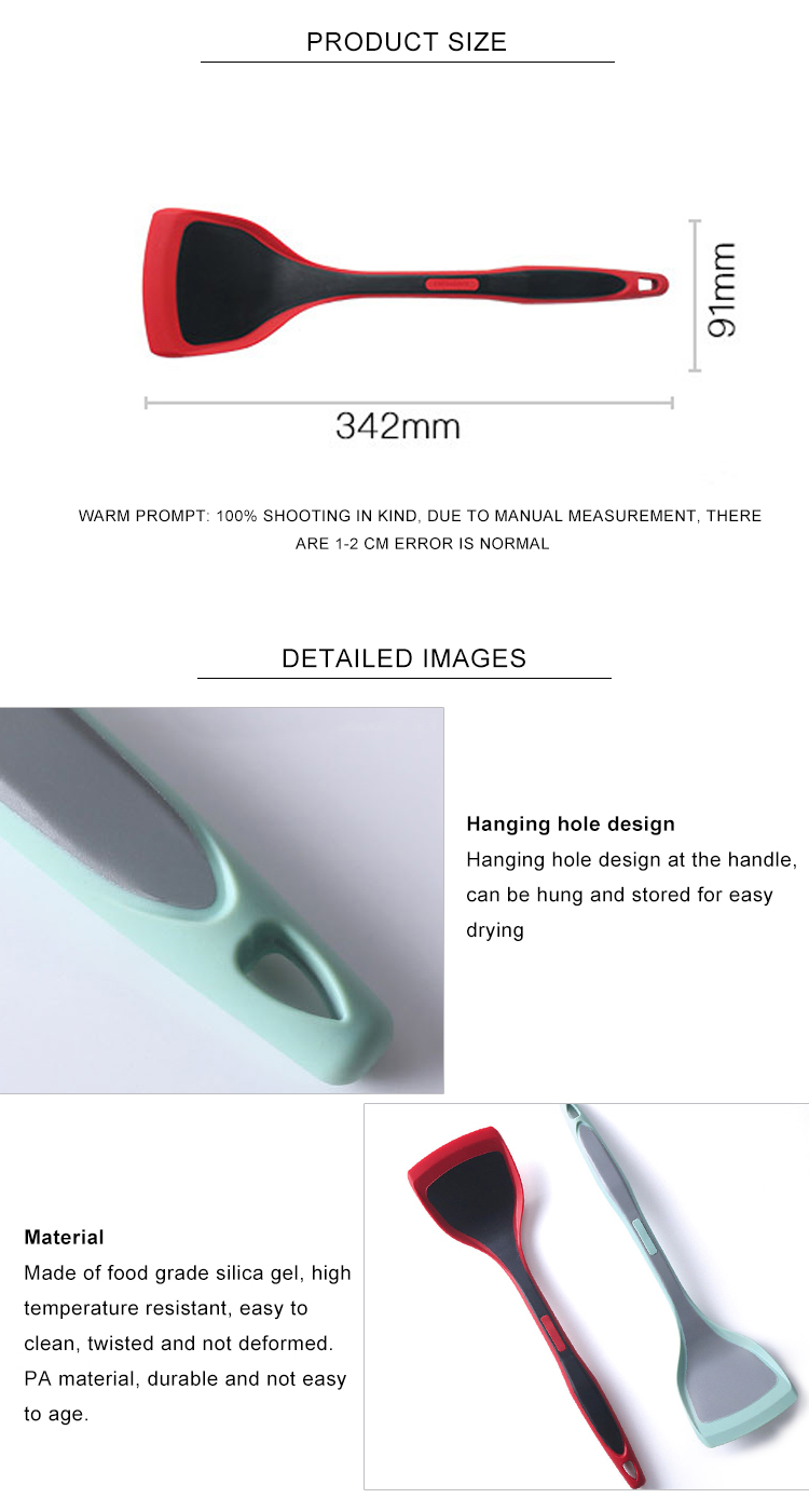 2 Color Silicone Spatula Turner