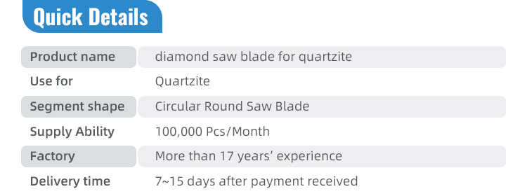 Diamond Powder Alloy Steel D400mm Saw Blade for Silent Wet on Quartz Stone Cutting