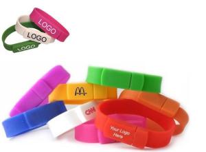China Kongst Best Popular Promotion Gift Silicone Wristband Bracelet USB Stick with Healthy Mate wholesale