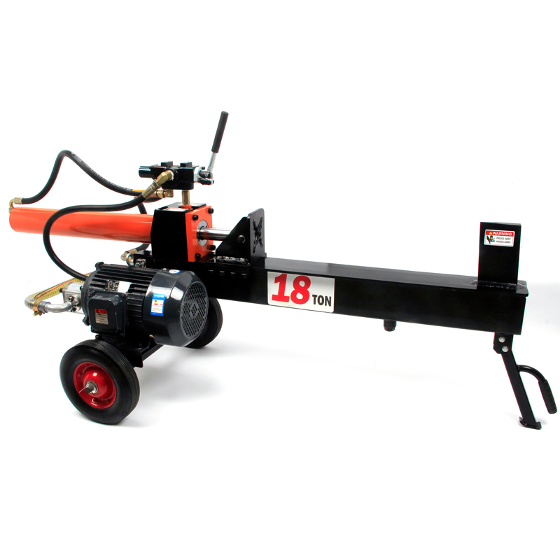 Electric Motor Hydraulic And Horizontal Log Saw Log Splitter Wood Splitting Machine