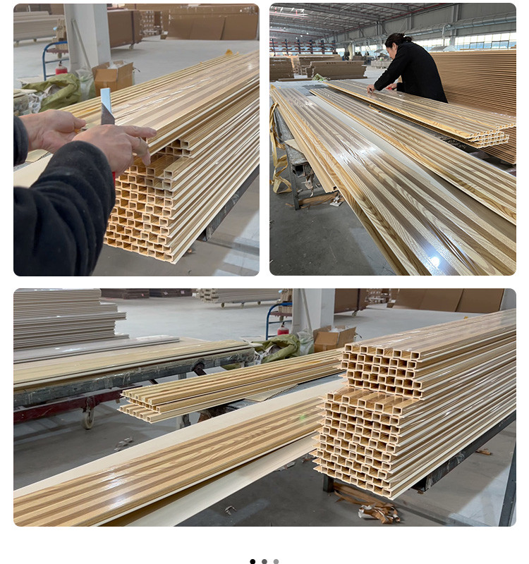Grooved PVC Wood Plastic Composite Decking Boards 8mm