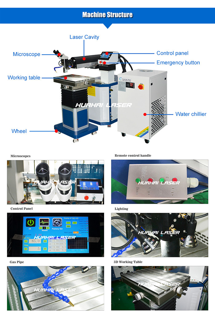 300W Spot Laser Welding Machine For Mould Repair Big Inner Space High Efficiency