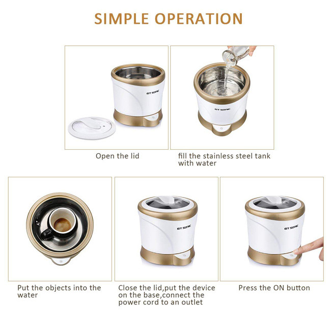 Durable PCB Small Ultrasonic Cleaner For Teacups 184 * 181 * 182MM