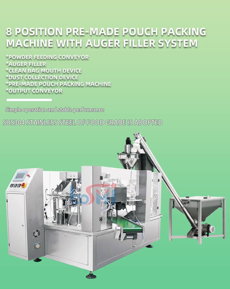 Automatic Pillow Bag Spice Powder Packing Machine With Auger Filler