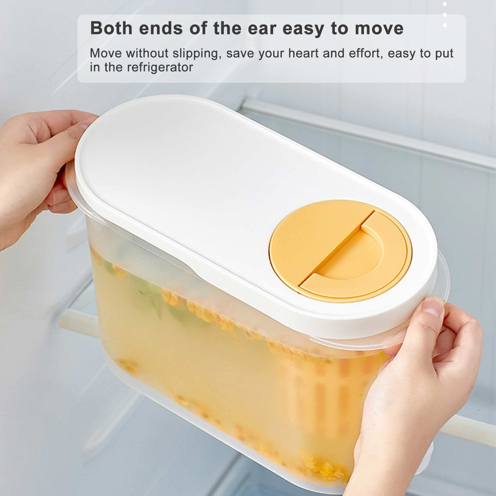 3.9L Cold Kettle with Faucet Large Capacity Double Filtration Space Save Drink Dispenser Water Jug Cold Water Pitcher
