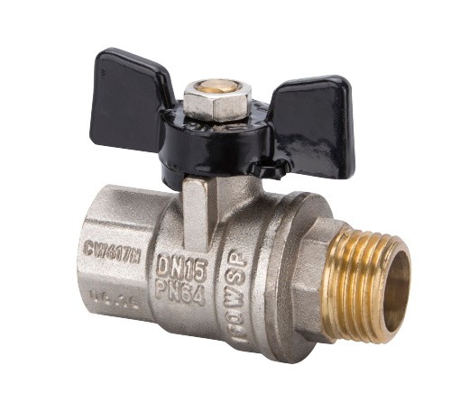 Long Life Yellow Water Meter Accessories DN15 Versatile Brass Valves