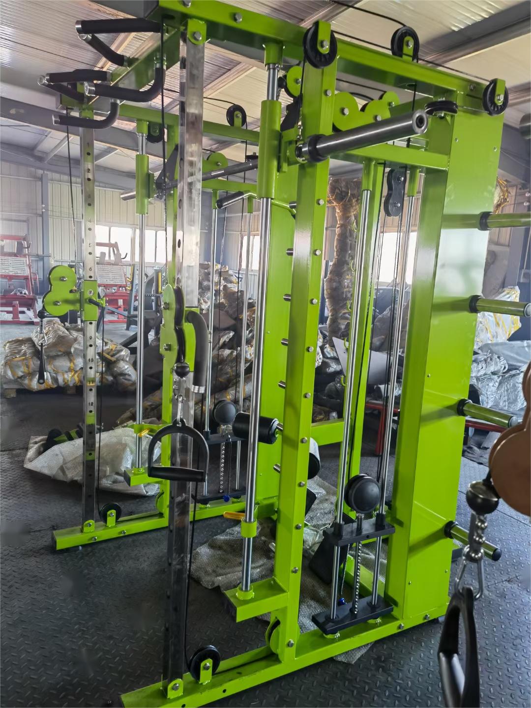 Commercial Indoor All in One Fitness Equipment Power Rack Smith Machine Multi Functional