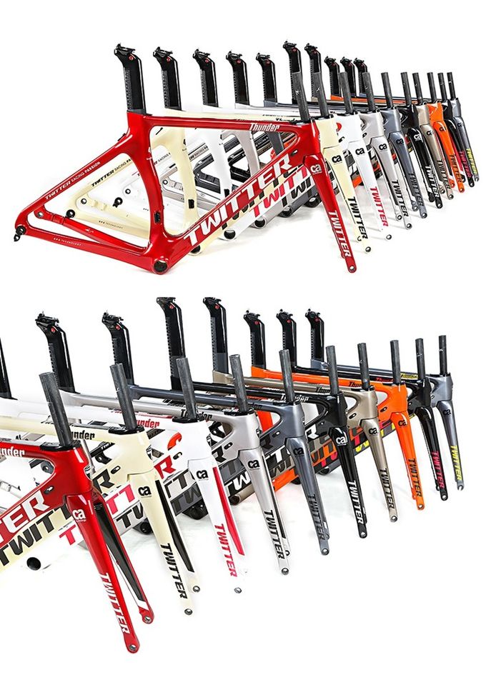 52cm 700C Carbon Road Bike Frame Aero Twitter Thunder For Road Bicycle