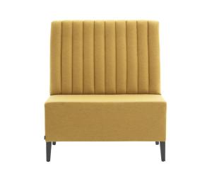 China Customized Restaurant Single Card Seat High Back Fabric Hotel Coffee Shop Sofa wholesale