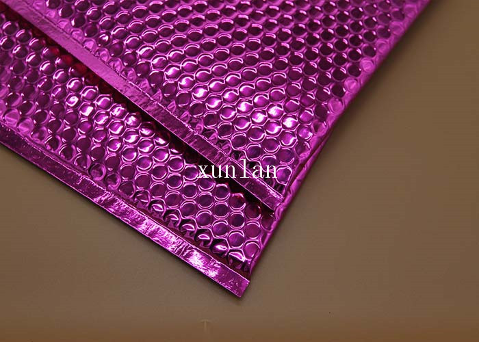 Metallic Foil Film Shipping Bubble Mailers 8.5 X 11 For Shipping High Value Items