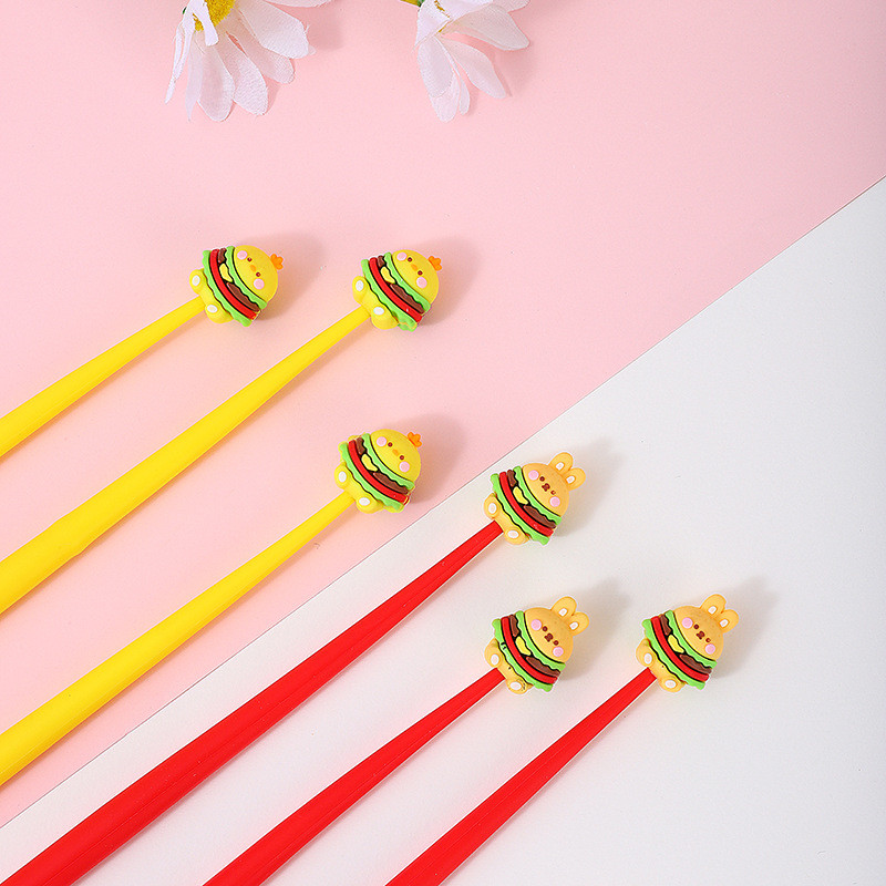 Cute Kawaii Pen Accessories For Girl Animal Fruit Shaped Stress Relief Supplies Gel Ink Pens With Replacement Refills For Kids Students School Office