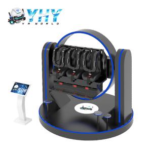 China Entertainment 3 Seats 9D VR Simulator 1080 Degree Rotation wholesale