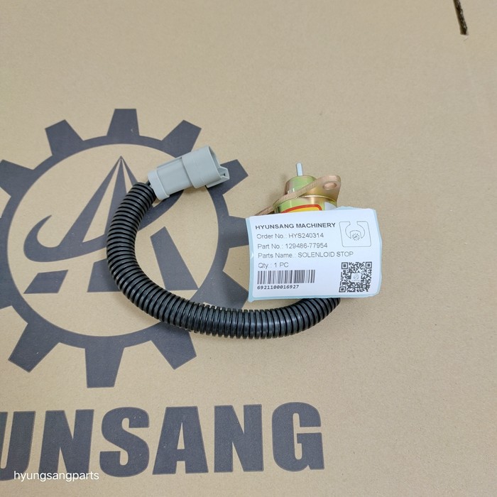 Fuel Shut Off Solenoid 129486-77954 129486-77952 For Engine 4TNE84