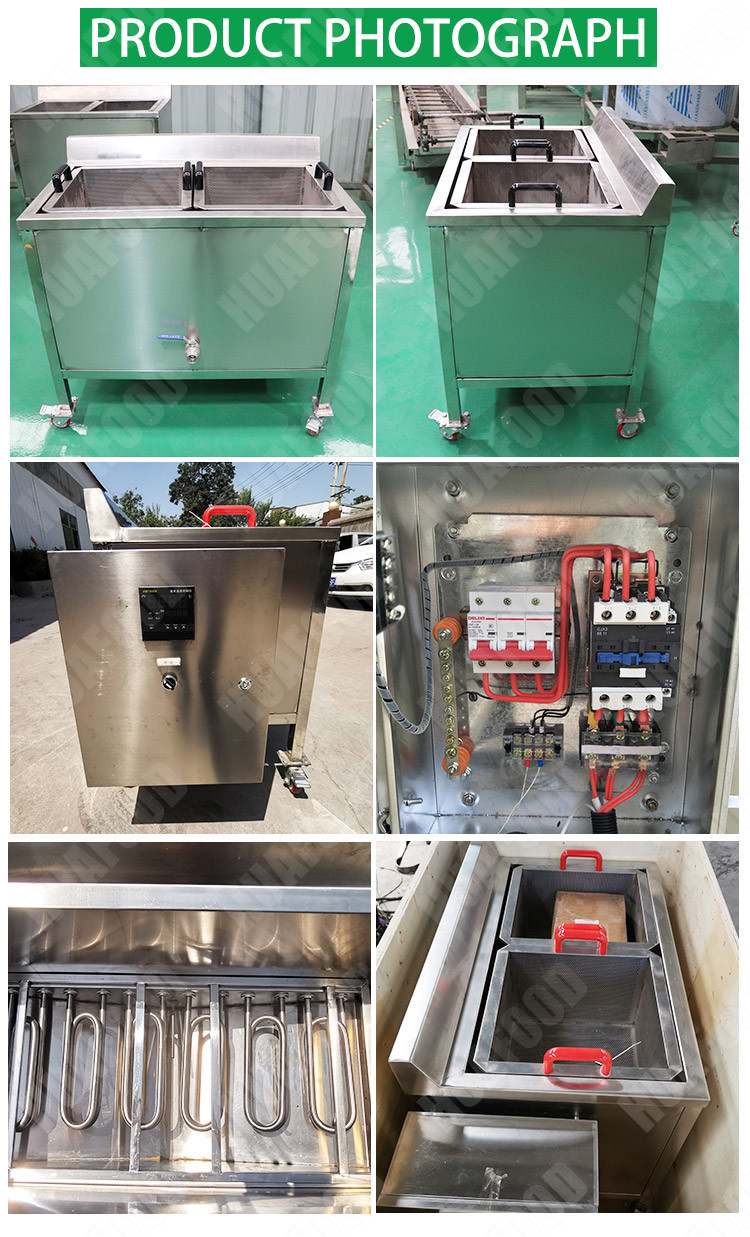 Food Factories 50kg/H 100kg/H Potato Chips Frying Machine