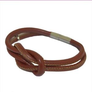 China Europ American Fashion Trendy Stainless Steel Geniune PU Leather Bracelet Bangle LBL239 wholesale