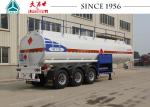 40000 Liters 3 Axles Fuel Tanker Trailer Carbon Steel Body For Wet Cargo