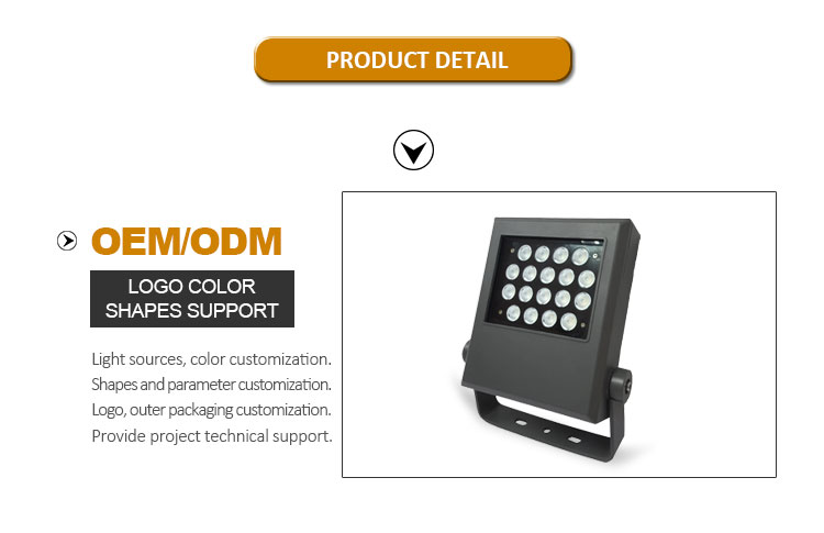 High Lumen IWaterproof IP65 Courtyard Garden spike Project Floodlight 18W Lamp