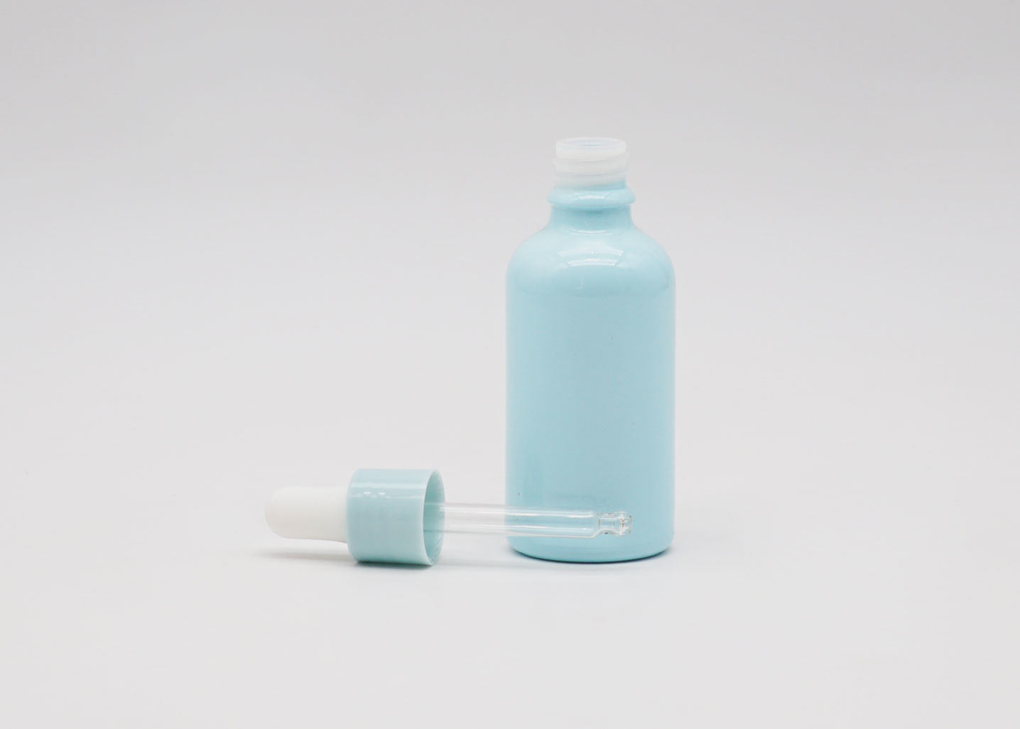 Pipette Plastic Tube Blue Perfume Dropper 30ml Oil Bottle