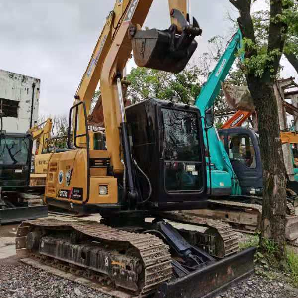 Yellow Sany SY75C Mini Crawler Excavator 3ton Isuzu Engine 0.16-0.38m Bucket Capacity