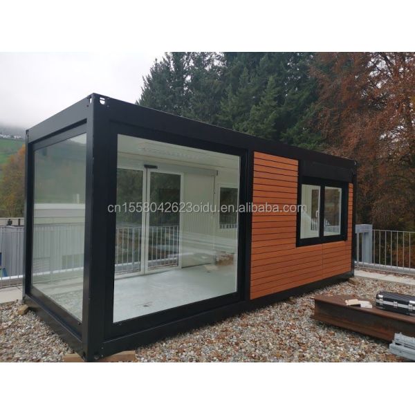Prefabricated Modular Container Wooden Houses Container Flat Packaging Removable Luxury House 20ft Coffee Shop Modern