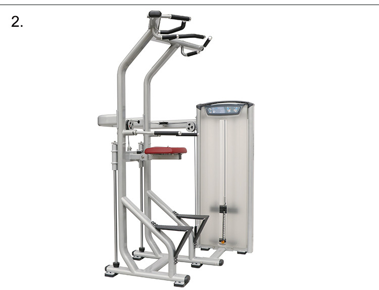 Assisted Dip Chin Strength Training Machine , Professional Matrix Bodybuilding Equipment