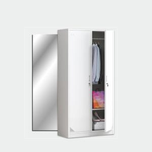 China Knock Down Steel Double Door Locker Clothes Storage Rust Resistance wholesale