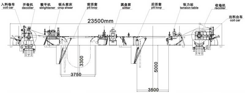 220v 380v 10t Steel Coil Slitting Machine Low Metal