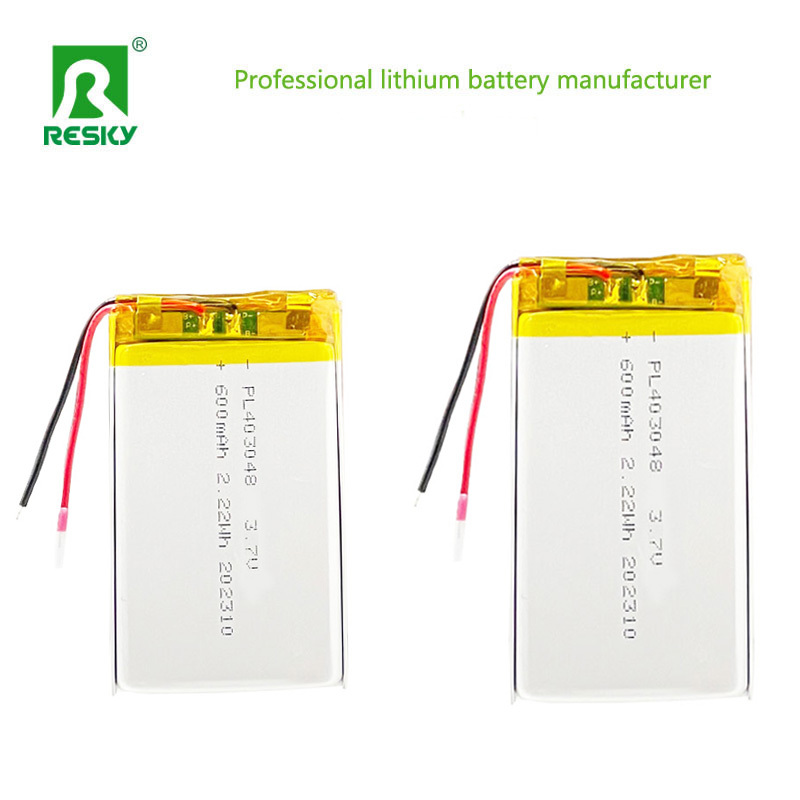 Solar Battery Cell 403048 3.7V 600mAh 2.22wh Lithium Polymer Battery For Smart Watch