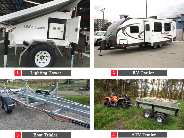 Light Trailer Stub Hub Spindle Axle Trailer Parts for Enhanced Trailer Performance