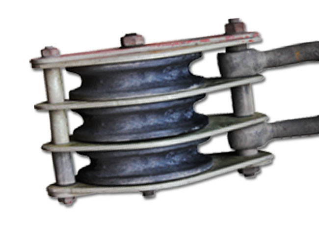 Alternative Steel Wire Rope Pulley Block , Stringing Iron Rope Pulley Block