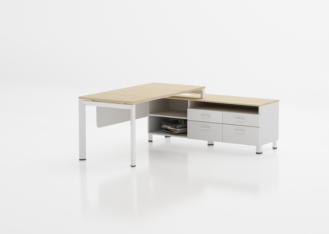 Modular Rectangular Office Meeting Table Furniture For 8 Person Conference