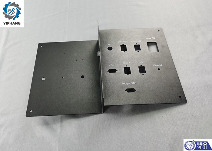 SPCC Port Plate Brackets Custom Sheet Metal Parts Sheet Metal Punching Services 1.5mm