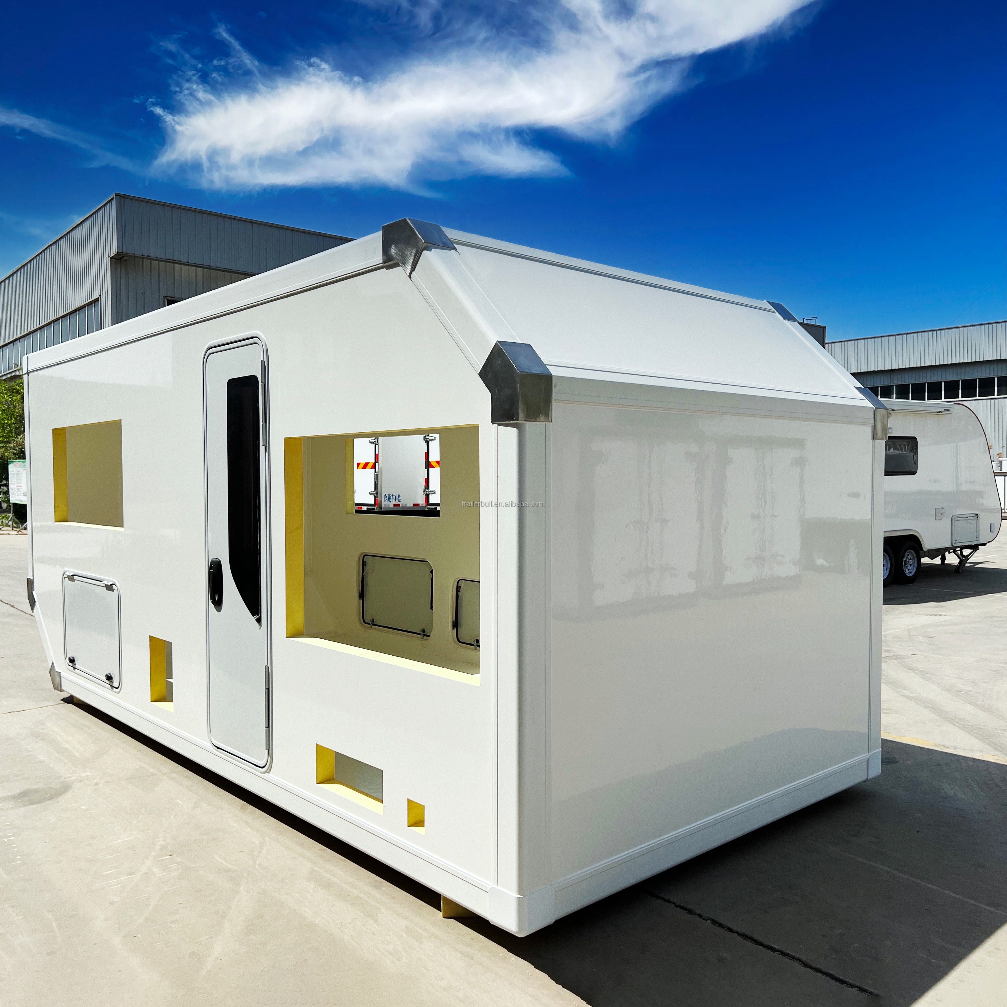16ft FUSO 4x4 Truck Camper Motorhome Box DIY Recreational Vehicle FRP White /Customize