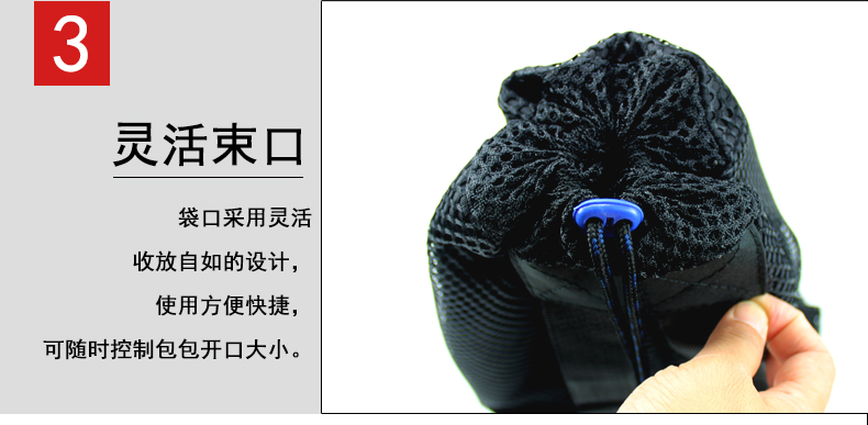 Double Shoulder Drawstring Sack Bag , Washable Sports String Backpack
