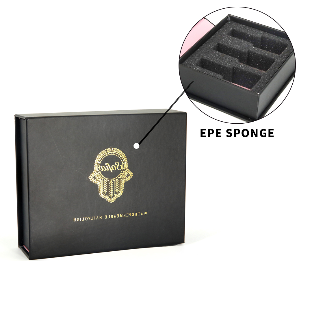 False Press On Nail Packaging Rigid Boxes Custom Logo Cardboard Speciality Paper