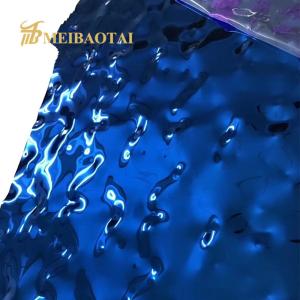 China PVD Water Ripple Stainless Steel Sheet , 0.55mm Polished Stainless Plate wholesale