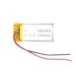 Tachograph Lithium Polymer Battery 2.75V Li Ion Battery 3.7V 350mAh Rechargeable