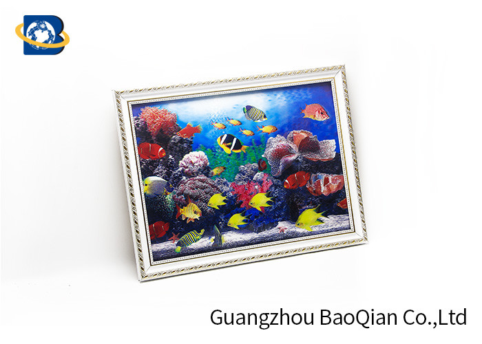 PP / PET Material 3D Lenticular Pictures Art Picture Framed Customized Photo